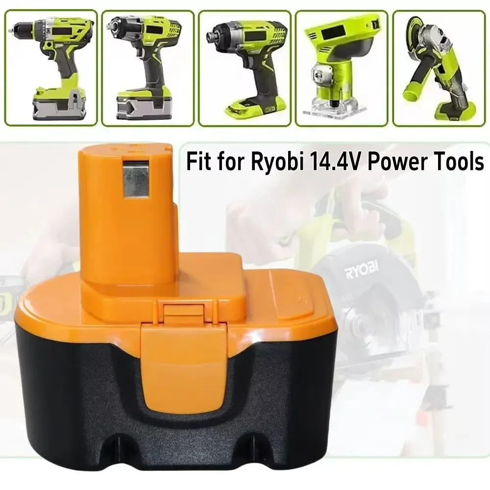☛☛for Ryobi 14.4V 4.8/6.8/9.8Ah Battery R10521 RY6201 RY6202 130224010 130224011 1314702 1400144 1400655 Cordless Power Tools