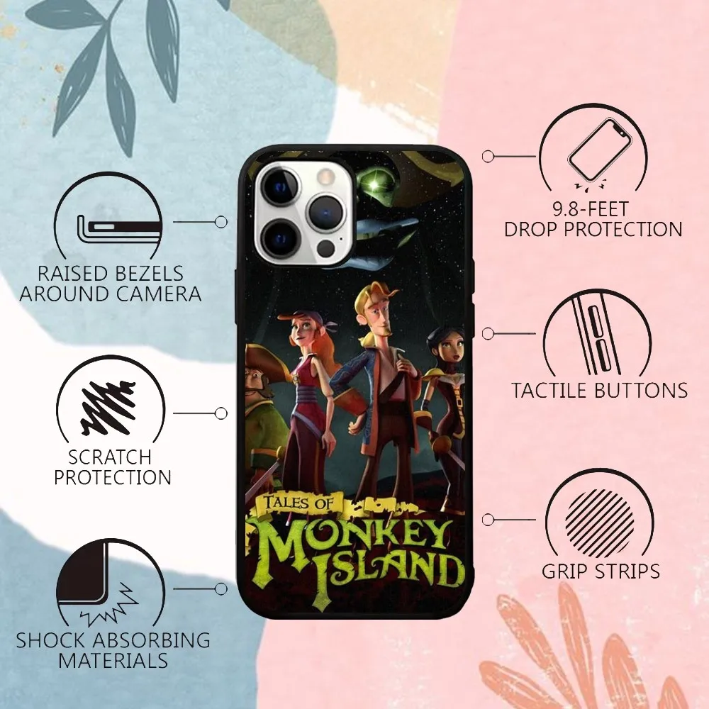 The Secret Of Monkey Island Phone Case For IPhone 15 14 13 Pro Max 11 12 Mini Alex Mirror For Magsafe Wireless Charging Cover