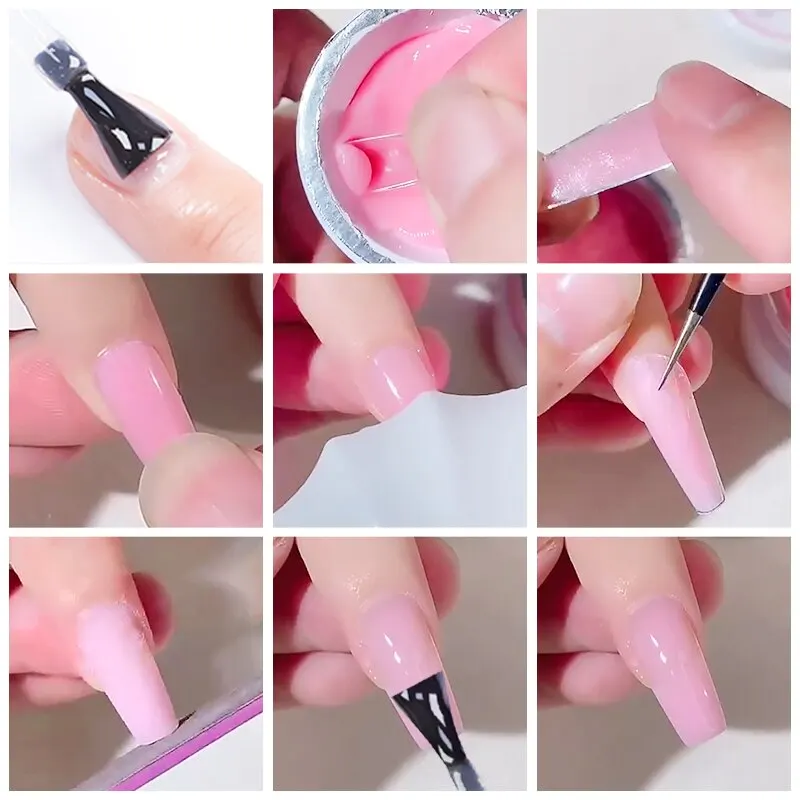 15g festes Nagel verlängerung sgel Antihaft-Hand phototherapie UV-Gel Schnell bau Gel Nägel Tipps Nail Art verlängern Gel Nagellack