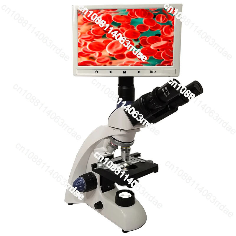 7 inch China LED light  video biological lcd microscope/microscope with lcd screen