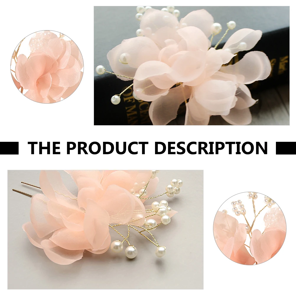 

2pcs Pearls Forks Bridal Party Accessories High quality Materials Long Thick Hair Suitable All Hair Colors Types Women Headwear