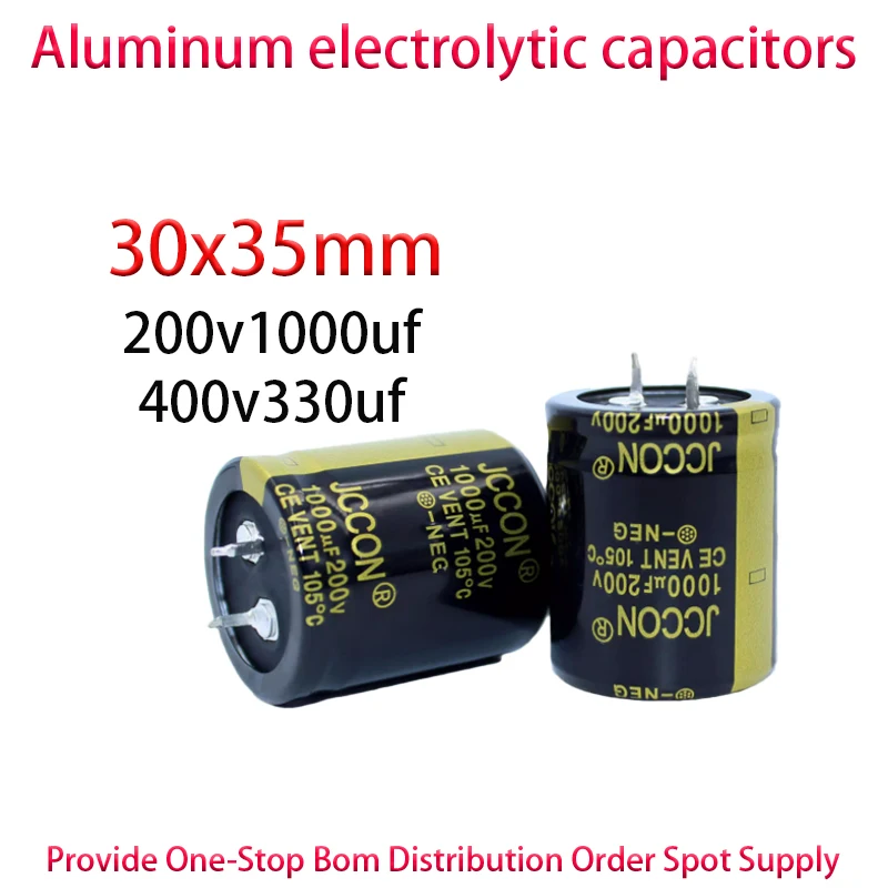 

200v1000uf 400v330uf Size 30x35mm Black gold horn aluminum electrolytic capacitor 2PCS