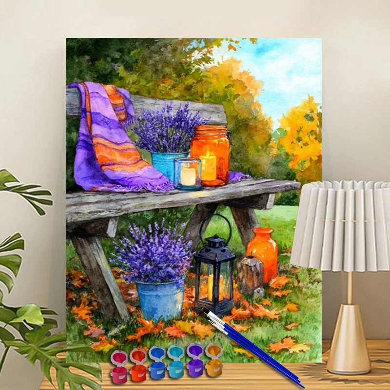 Painting By Numbers  Zi Xun  Acrylic Paint Canvas Dropshipping Portrait Family Children Photo Christmas gifts