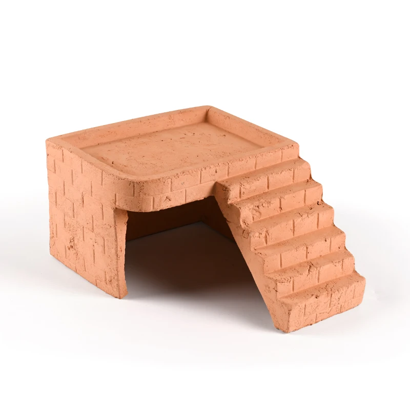 

Turtle platform climbing platform clay escape hole Brazilian grass turtle special with ladder