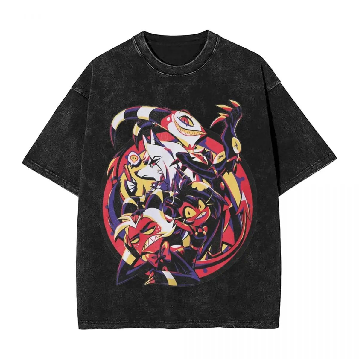 تي شيرت أنيمي Helluvaed ، moxie ، Millie ، Loona ، عصري ، رائع ، أكمام قصيرة ، تي شيرت كلاسيكي ، توب شاطئ ، تي شيرتات غير رسمية ، مقاس كبير #1