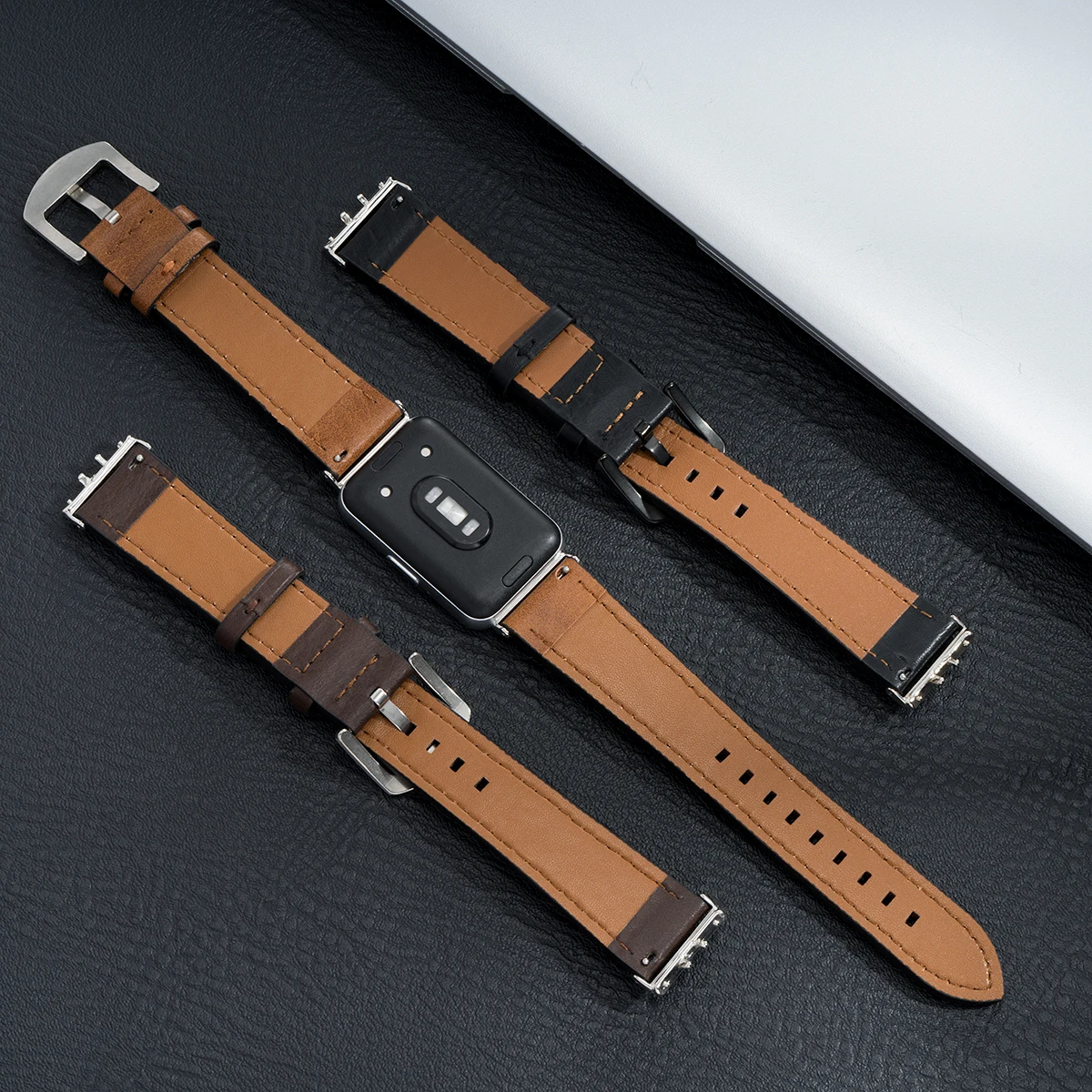 Lederarmband für Samsung Galaxy Fit 3 Sportuhr, Zubehör, Ersatzgurt, Armband für Galaxy Fit 3, Correa – Detail 6