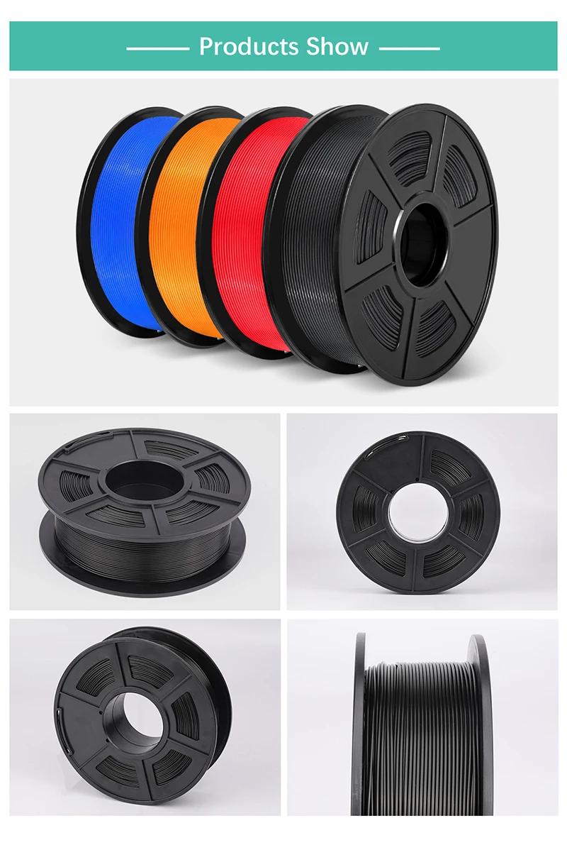 SUNLU 4Rolls PETG Filament 1KG 3D Printer 1.75MM Non-Toxic Good Toughness Biodegradable PLA PLAplus SILK No Bubble 0.5KG TPU