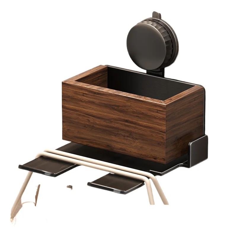 

Suction cup Hair dryer Shelf Walnut Antique style No punching toilet Hair dryer Bracket bathroom