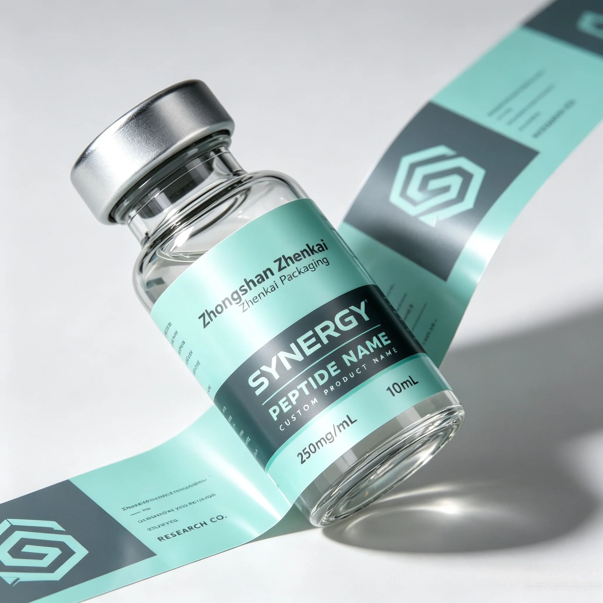 3ml 5ml 10ml Injection Vial Custom High End Peptide Packaging Stickers Boxes Custom Stickers For Fitness Skincare Supplement