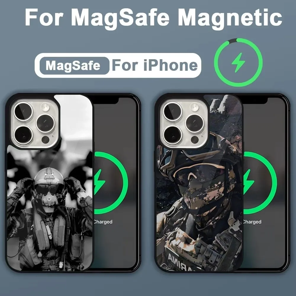 

Army Special Forces Phone Case For iPhone 16,15,14,13,12,11,Plus,Pro,Max,Mini Magsafe Magnetic Wireless Charging