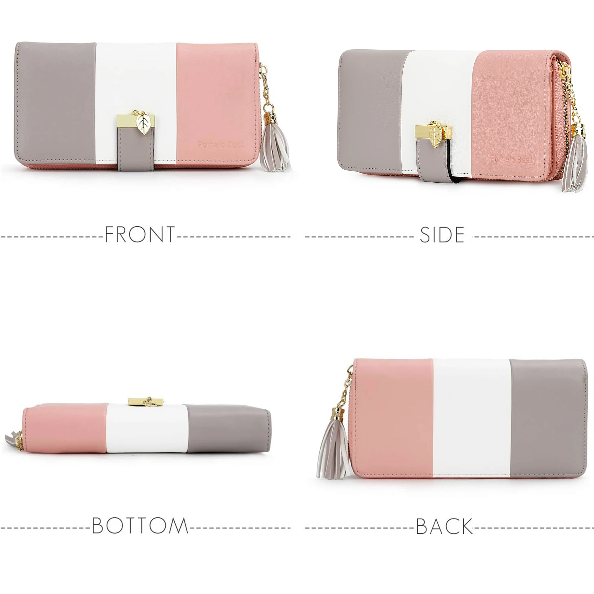 RFID Wallets for Women with Multiple Card Slots and Cellphone Compartment, Womens Wallet