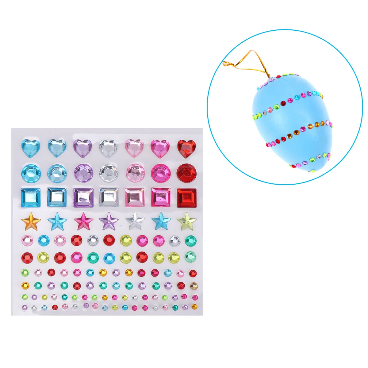 

12 Sheets Acrylic Crystal Diamond Sticker Jewel Stickers Gems Manicure Rhinestone for Crafts Creative