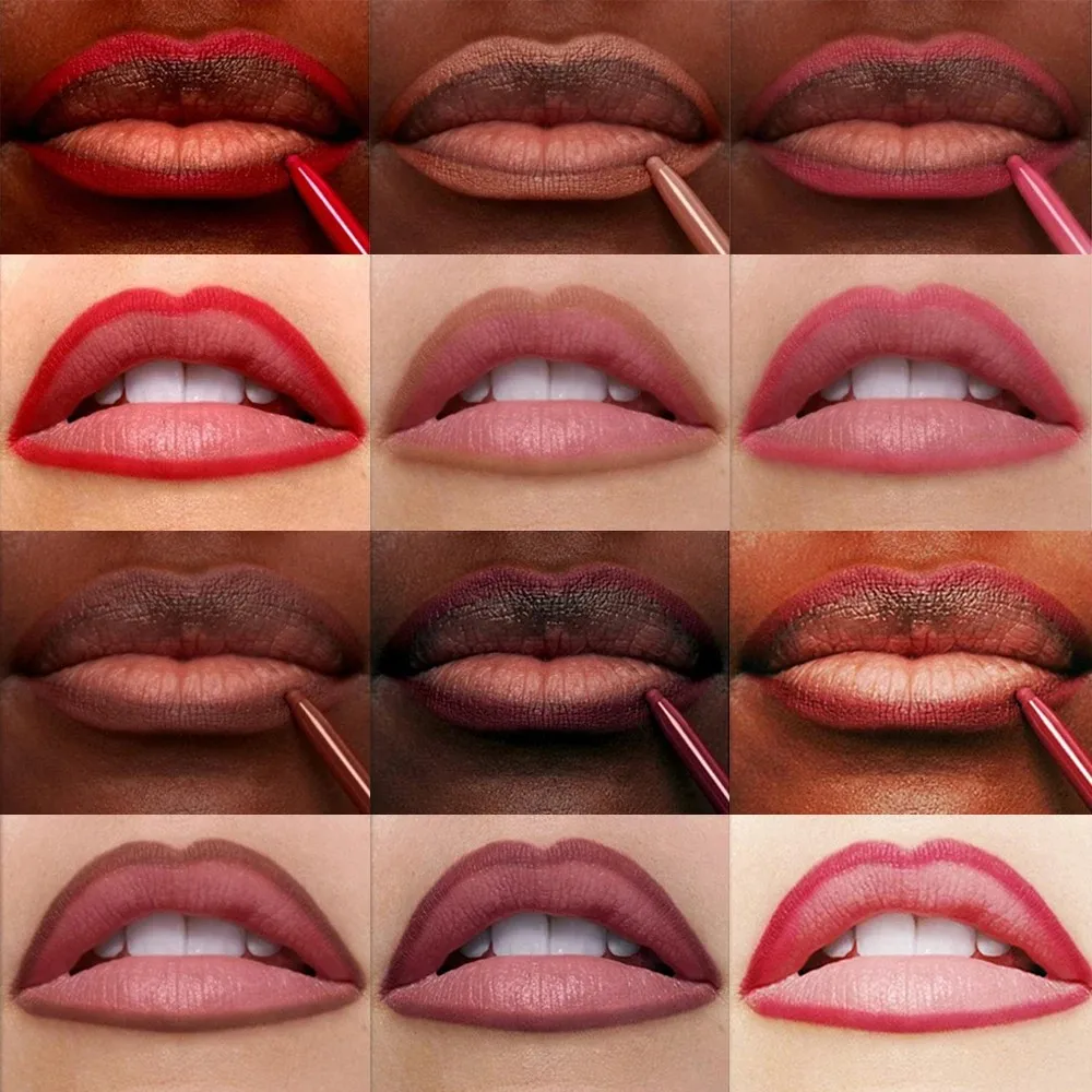 LipLiner Lipstick Pen Waterdicht Langdurig Haaklijn Lippotlood Mat Beginner Automatische Bonenpasta Kleur Haakpen Automatisch