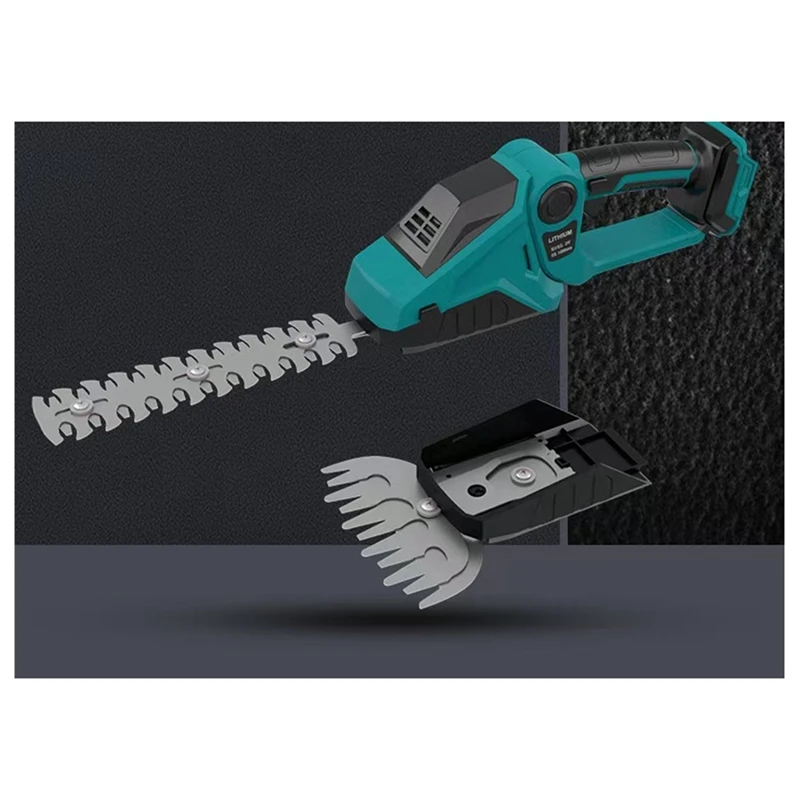 Cortadora de setos de mano, cortadora de jardín de 2 hojas, tijeras para arbustos, cortadora para Dewalt Milwaukee, sin batería