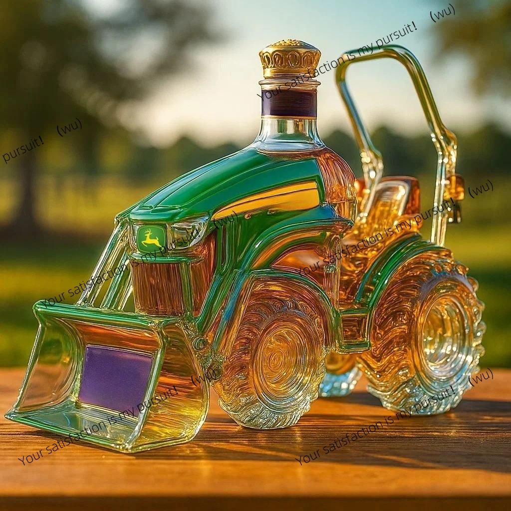 Tractor Whisky Bottle Funny Whiskey Eco-friendly Glass Bottle