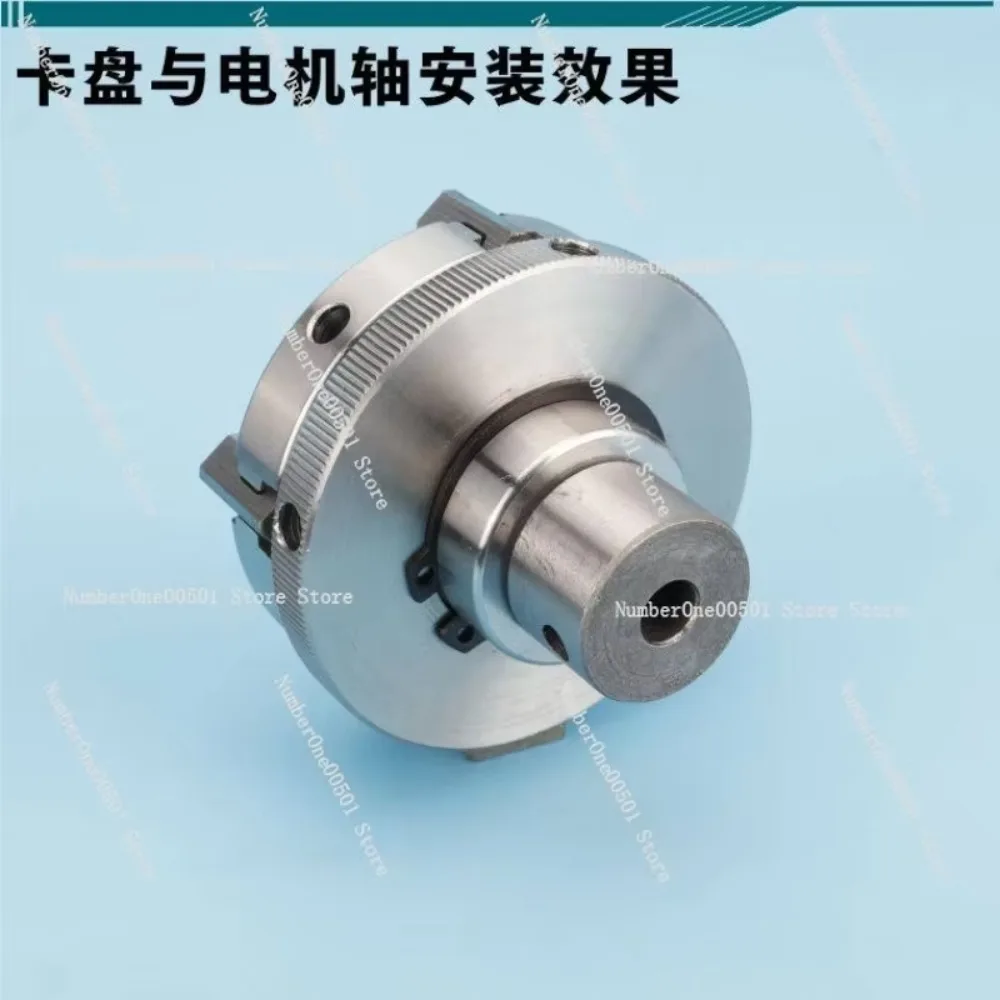 Mini Lathe 3-Jaw Chuck Large Bore Woodworking Clamp 4-Jaw Self-Centering Chuck