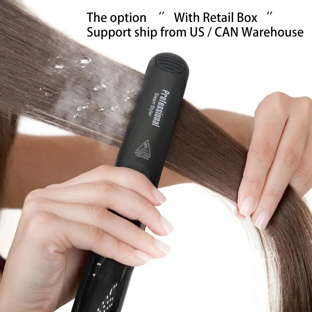 Steam Hair Straightener Professional Ceramic Vapor Flat Iron Fast 450℉ Hair Tools Oil Treatment Heat Argan Care