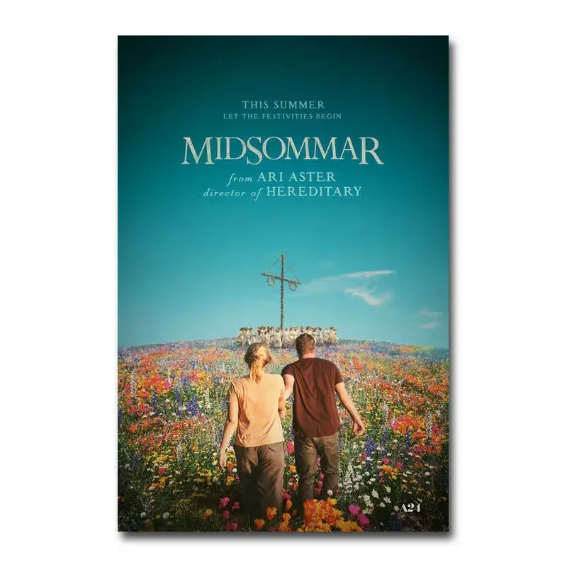 J0233 Midsommar Horror Movie Ari Aster Horror Film Silk Poster Art Light Canvas Home Decoration