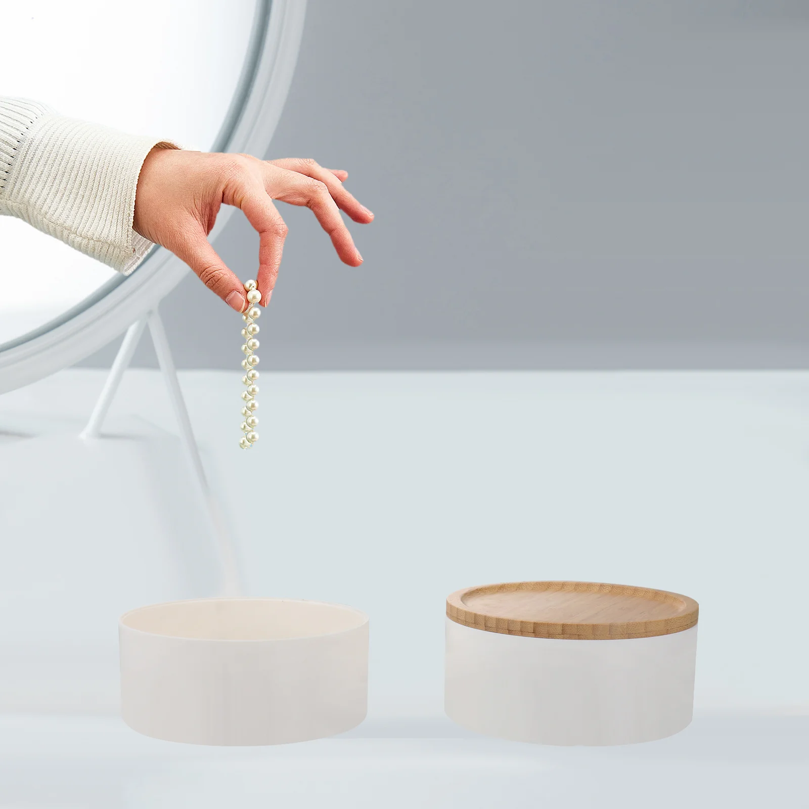 

1pc Jewelry Box Stackable Multi-Layer Rotating Bracelet Necklace Earrings Storage Organizer Container Gift Case Bracelets Box