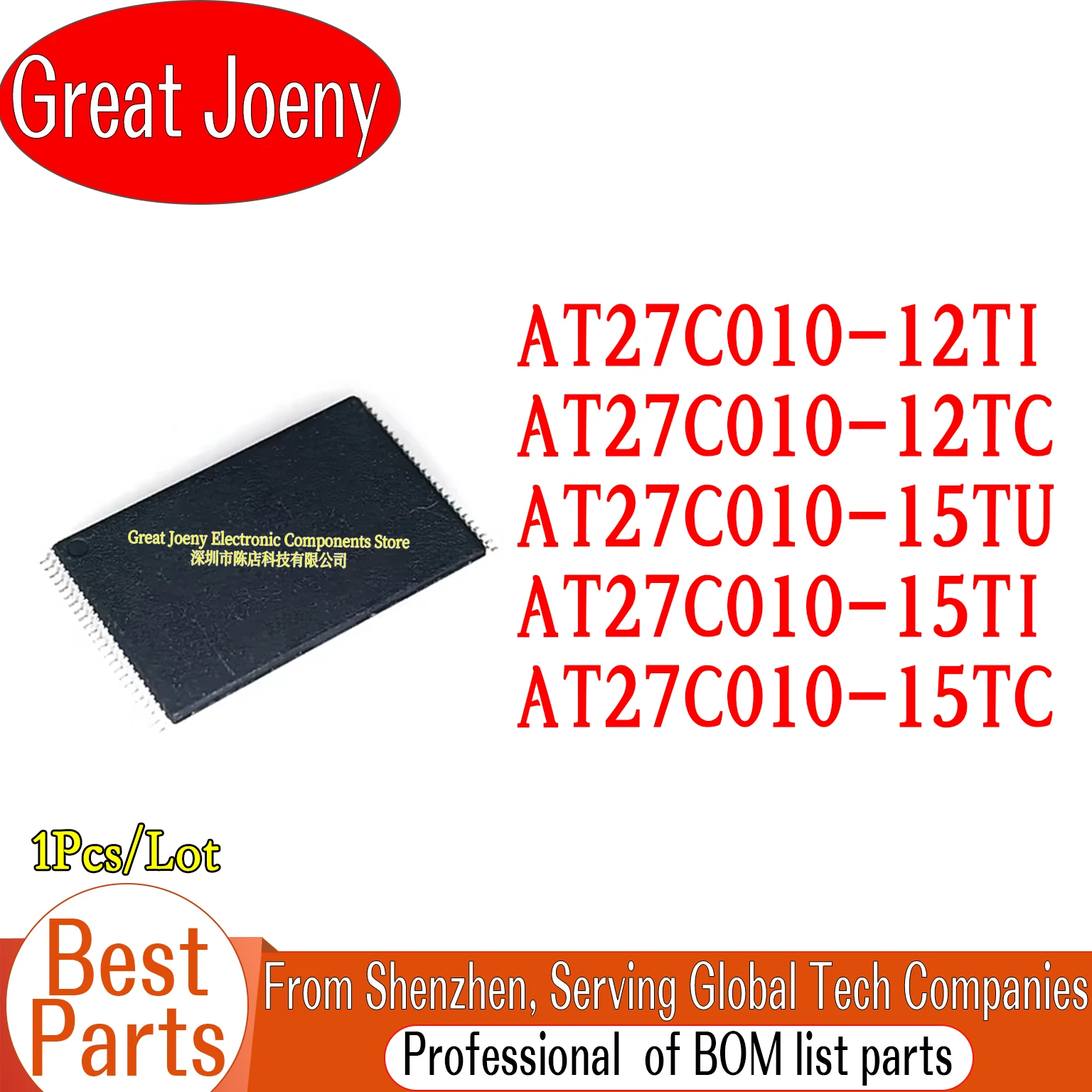 AT27C010-12TU AT27C010-12TI AT27C010-12TC AT27C010-15TU AT27C010-15TI AT27C010-15TC IC Chipset TSOP-32