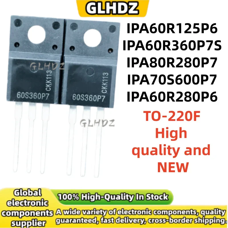 TO-220F 10PCS IPA60R125P6 IPA60R360P7S IPA80R280P7 IPA70S600P7 IPA60R280P6 NEW spot goods