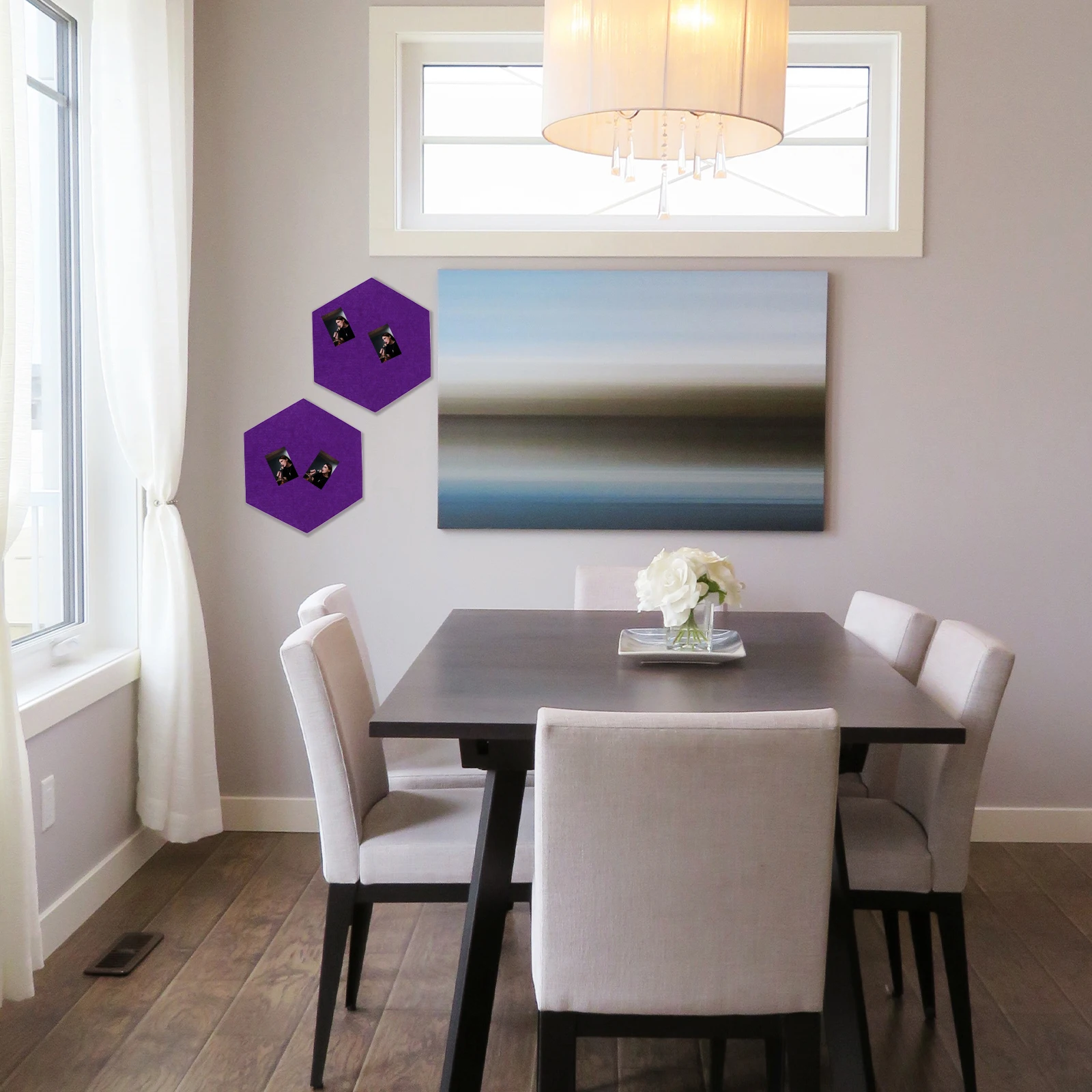 

10 Pcs Hexagon Felt Panel Display Board Wall Stickers Home Office Decor Message Board EVA Material Use