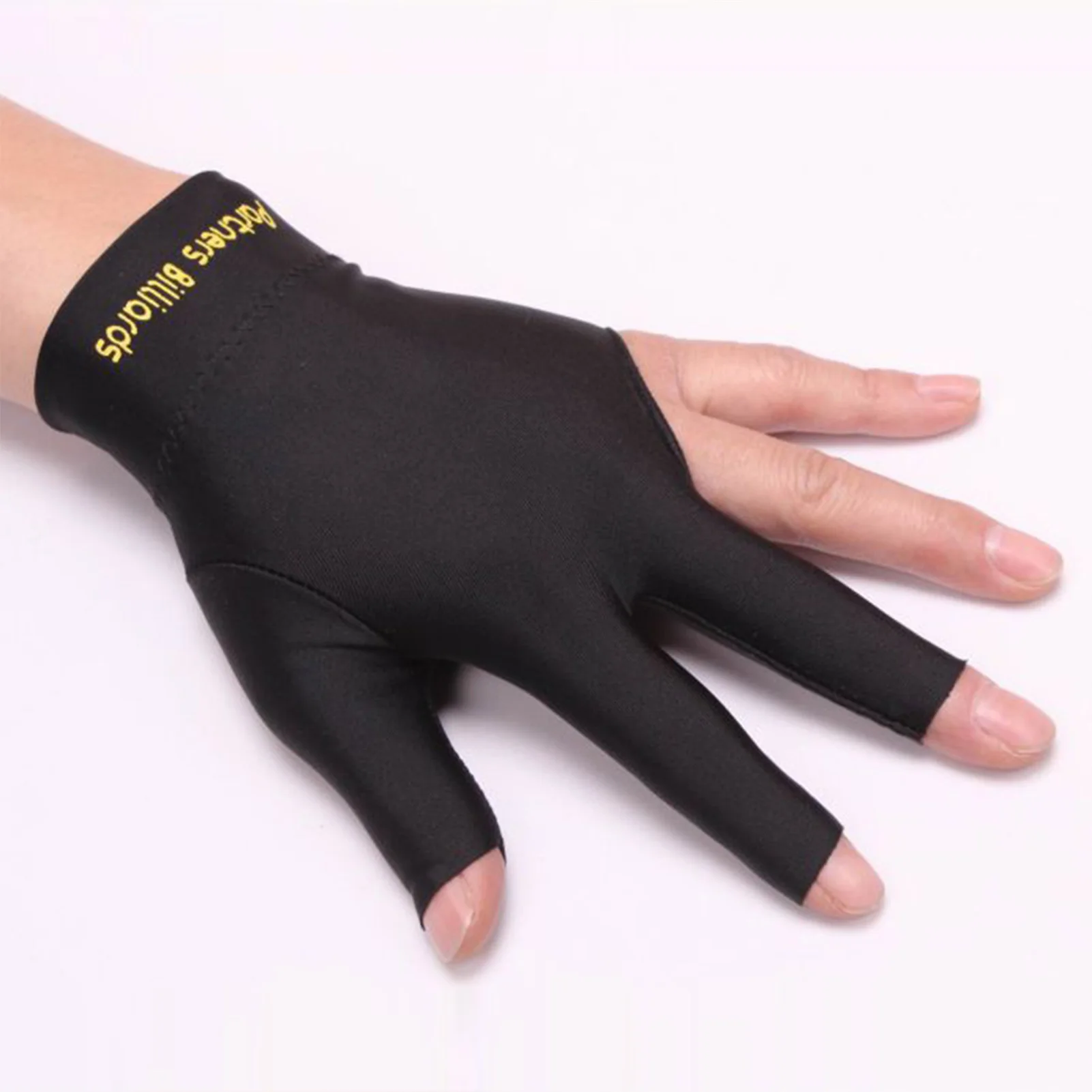 Anti-Slip Billiard Glove Breathable for Snooker Pool Table Sports Spandex Professional Three Finger Gaming Accessory