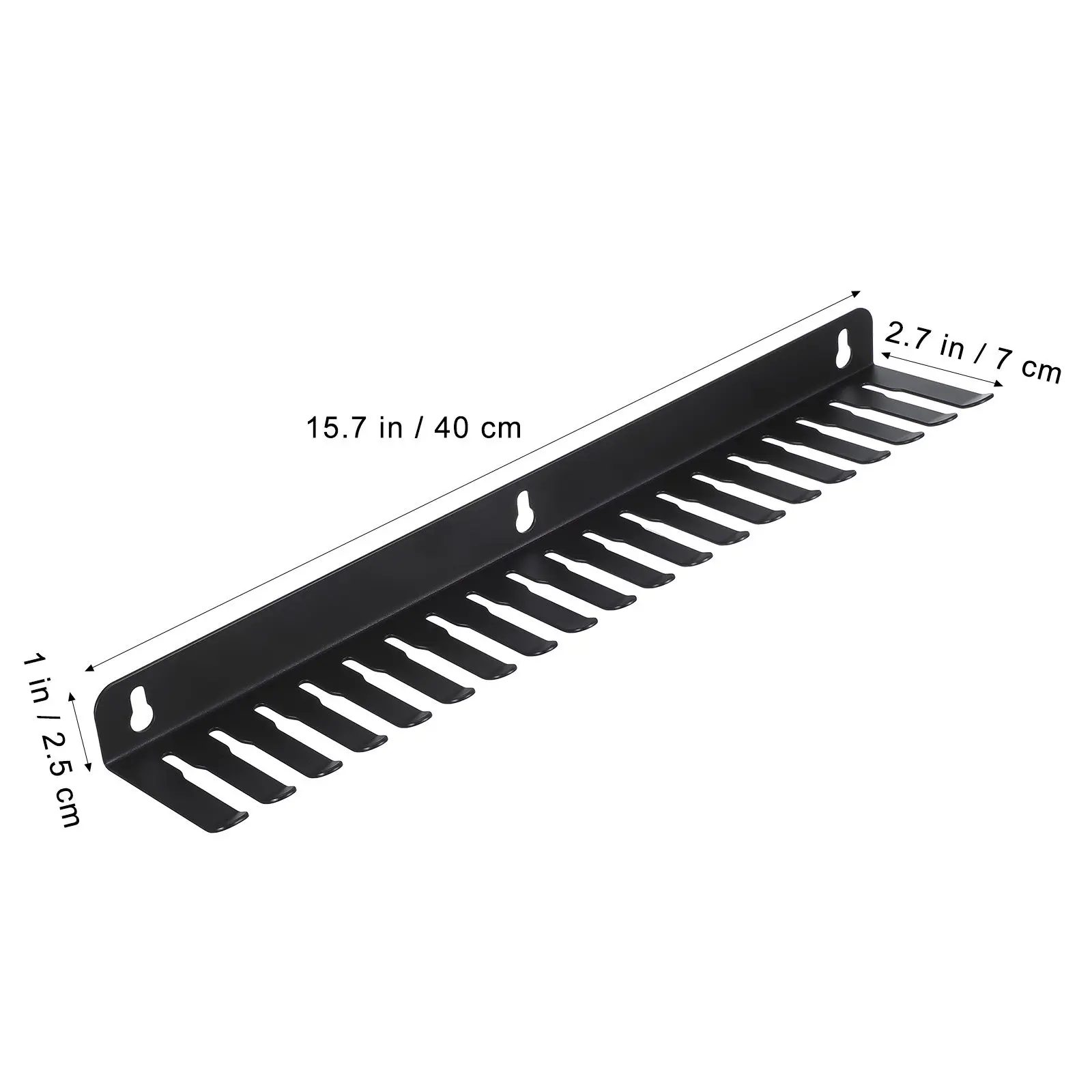 Slot Storage Rack Cable Holder Wall Mounted Cable Management Electrical Wire Bracket Cord Organizer for Home Office Workshop
