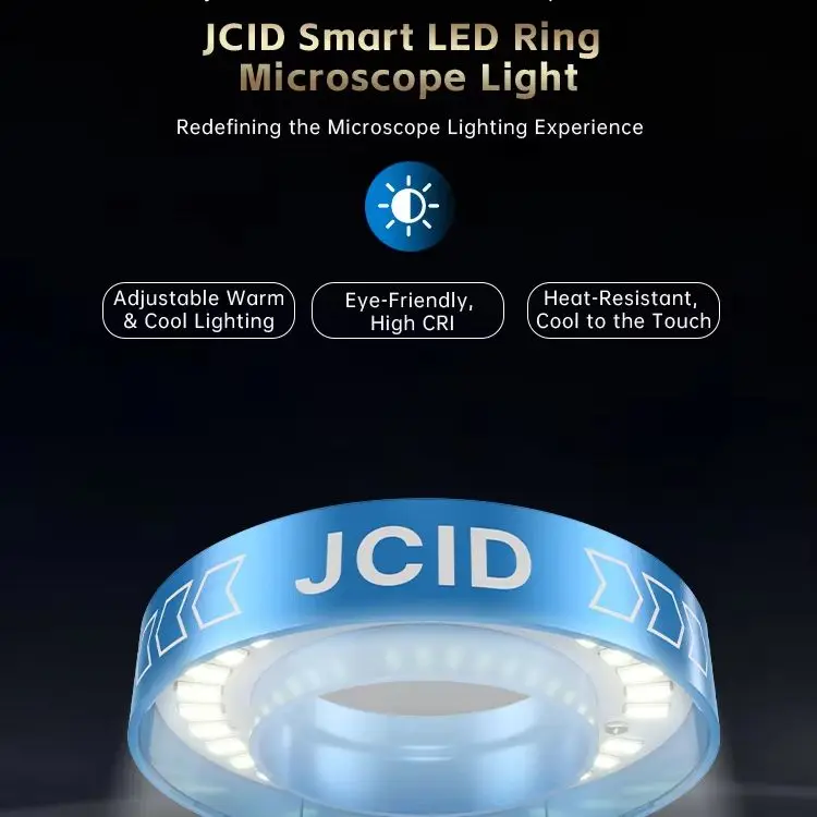 JCID Wireless Remote Control Adjustable Warm Cool Fill Light for Phone PCB Soldering Motherboard Inspection Repair Working Lamp