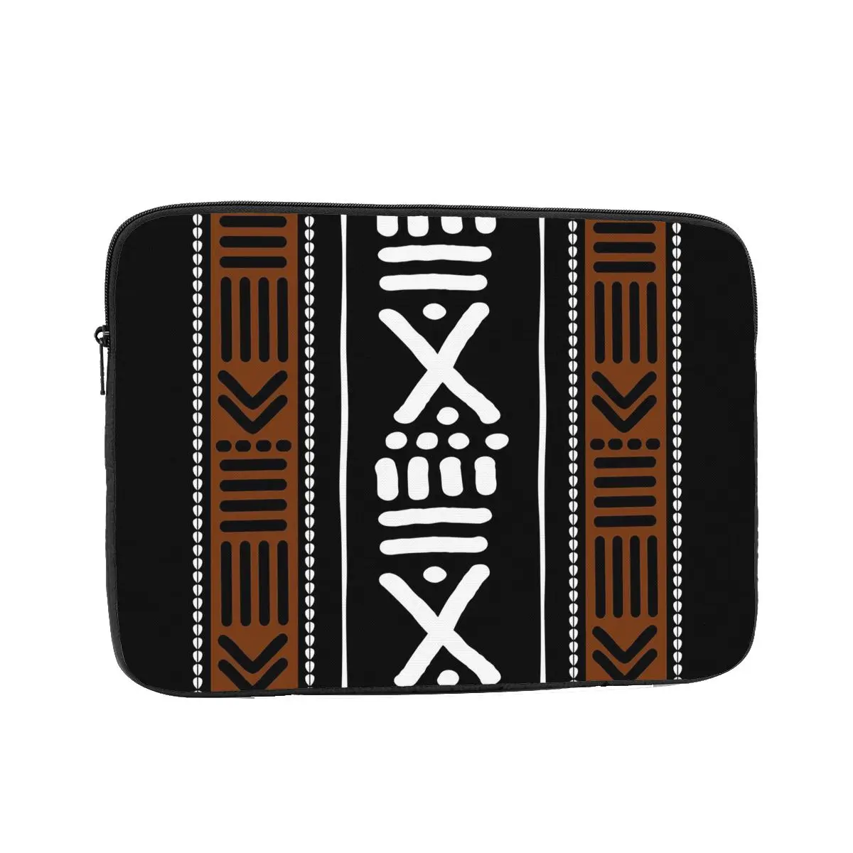 

African Bogolan Laptop Sleeve Cover Bag 10 12 13 15 17 Inch Notebook Bag Sleeve Tablet Shockproof Case Bag