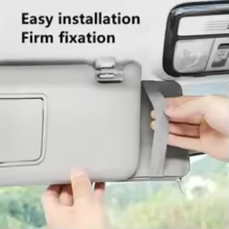 سيارة الشمس قناع المنظم تخزين حامل التصميم قناع كليب النظارات الشمسية حامل بطاقة تذكرة الحقيبة المنظم الملحقات #4