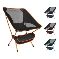 Silla plegable portátil ultraligera para acampar al aire libre, asiento superduro de alta carga para viajes, playa, senderismo, Picnic, herramienta de pesca