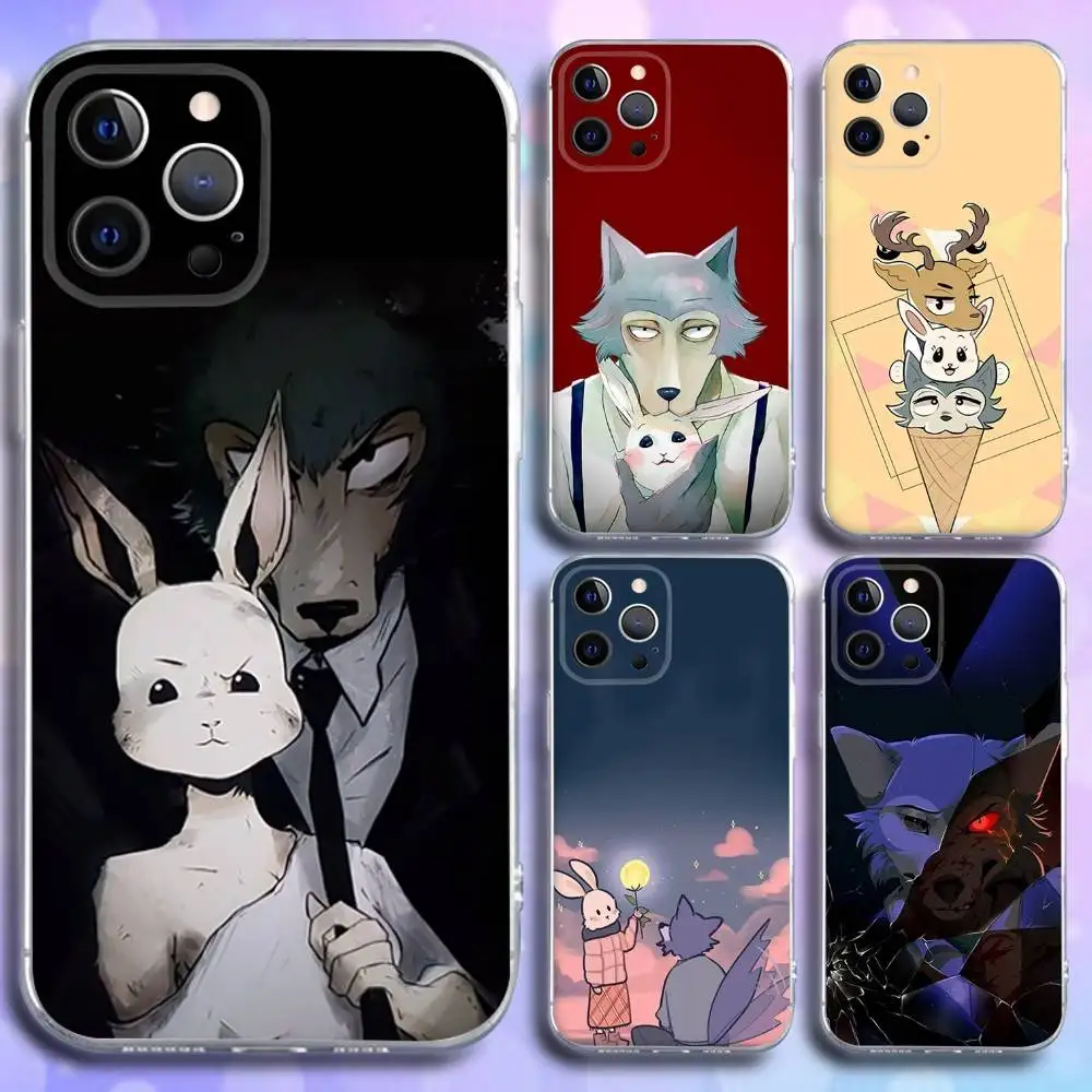 

Anime B-BEASTARS Phone Case For iPhone 16e,16,15,14,13,12,11 Plus,Pro,Max,XR,XS,X,Plus,SE,Mini Transparent Soft Cover