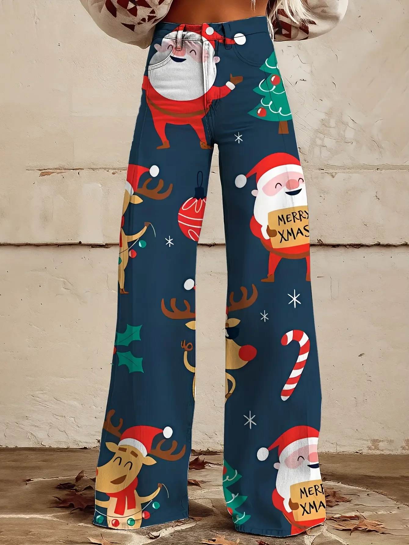 Leisure holiday commuting, sweet girl with a strong sense of age reduction, essential trendy pants for autumn and winter