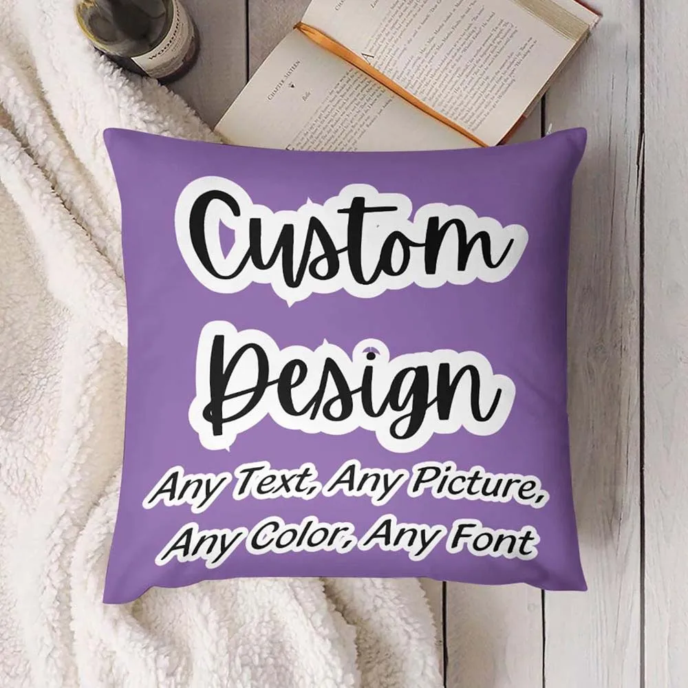 Customized Picture or Text Pillow,Custom Family Photo Pillow,Personalized Family Photo Pillow,Birthday Memorial Gift,Lover Gifts