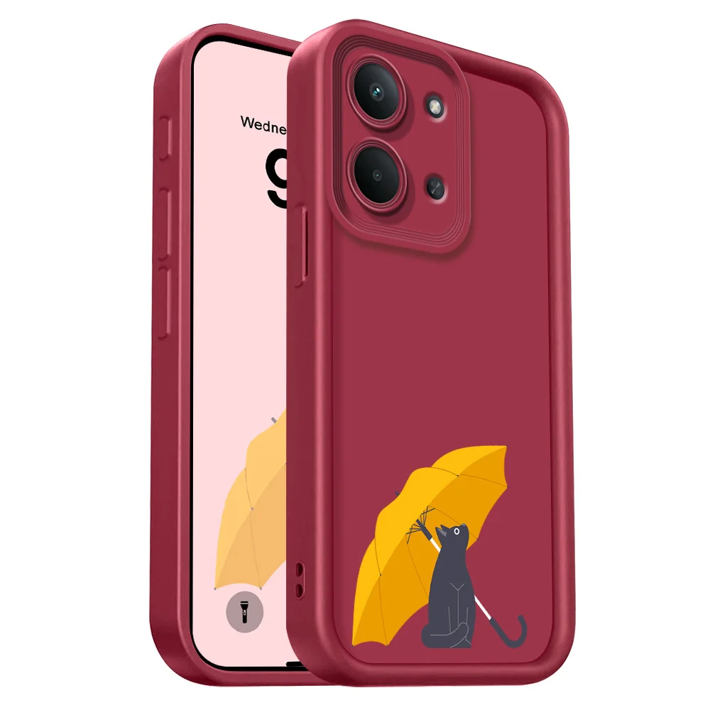 Umbrella Cat Phone Case For Huawei Honor 600 400 300 Pro Lite Smart X9C X8D X8B X7B X6C X6B Magic 8 7 6 5 4 Staircase Cover view 6