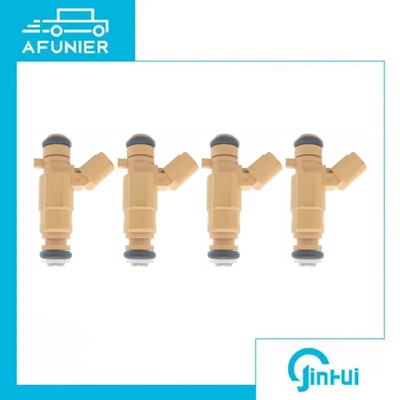 4Pcs Fuel Injector Nozzle For Hyundai i20 i30 Kia Rio Venga Cerato 1.4 1.6 G4FG OE No.:35310-3C600,353103C600