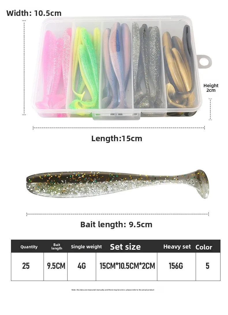 Hochwertiger weicher Zwei-Ton-Tail-Köder, weicher Köder, künstlicher Köder mit Bleikopf-Haken, 50 Stück, 100 Stück – Detail 9
