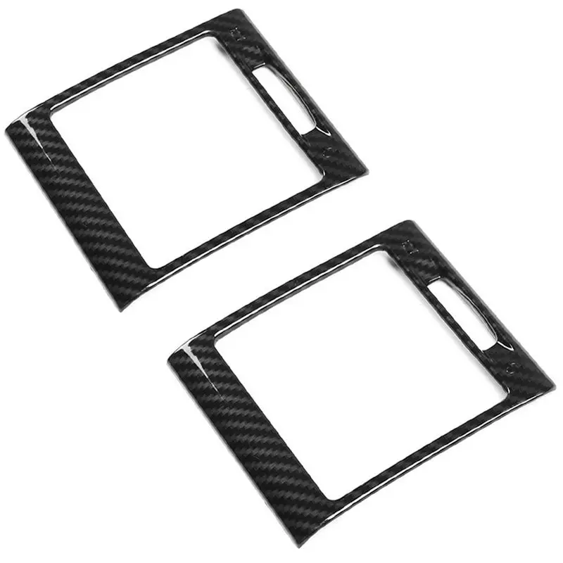 2Pcs Carbon Fiber Console Side Air Conditioning Outlet Frame Cover Trim For Mercedes Benz G-Class W463 G500 2004-2018-X67A