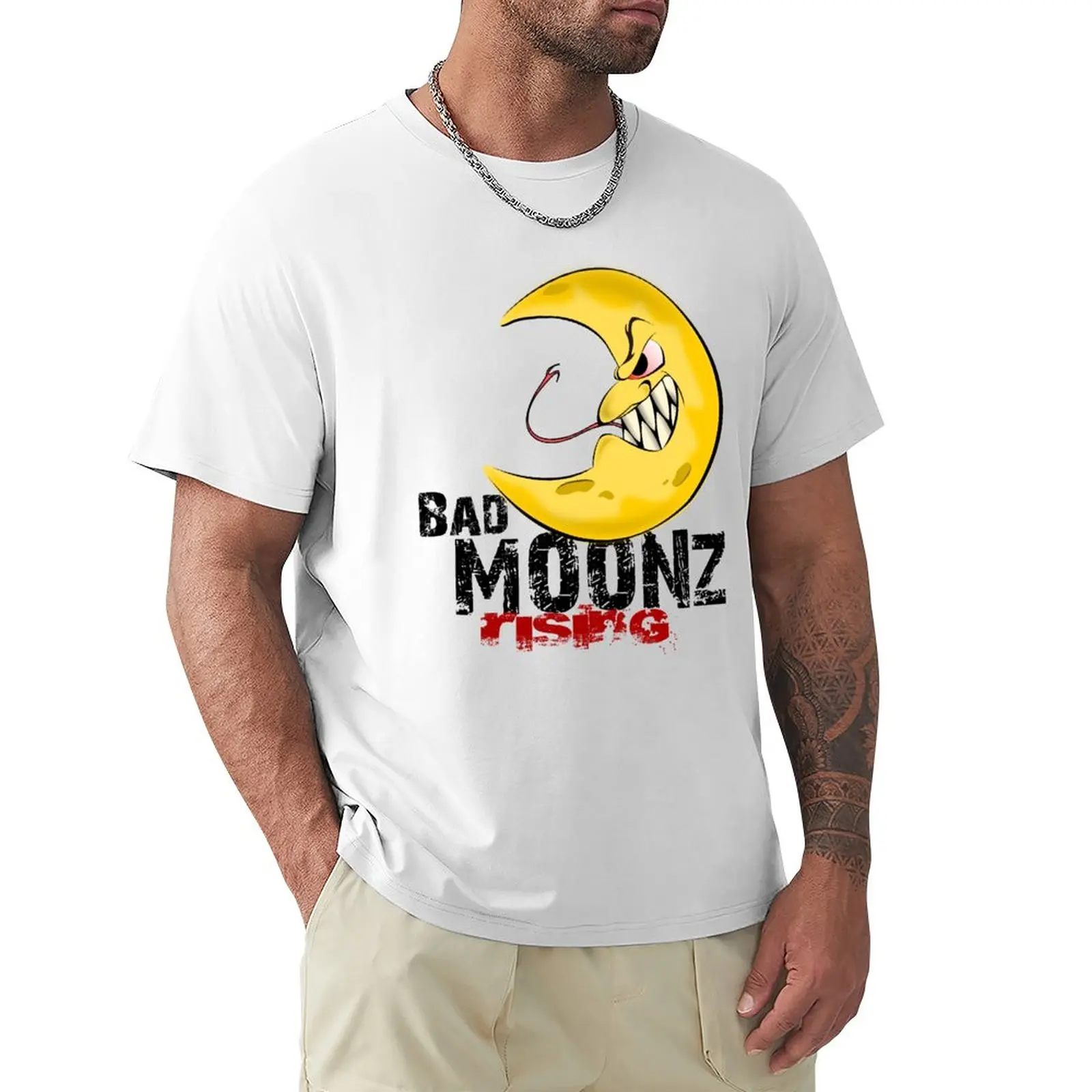 

Bad Moonz Rising T-Shirt Tee shirt black t shirt Aesthetic clothing mens t shirts casual stylish