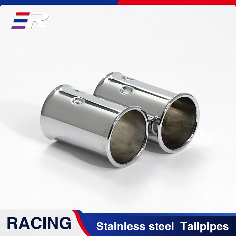 1PCS Exhaust Tail Stainless Steel PipeTip Car Decoration Muffler Pipe Nozzles Modify OEM82119413967 Parts