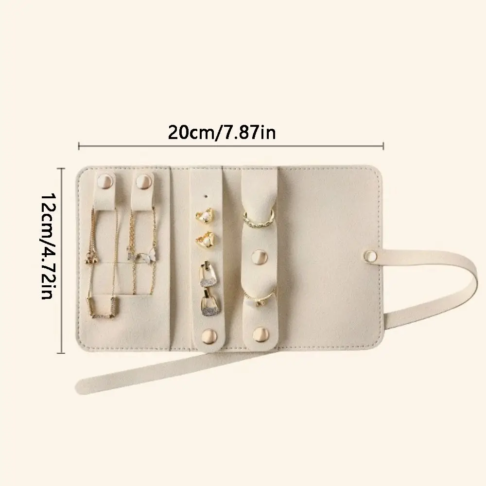 Свернутая сумка для хранения ювелирных изделий, складная ручная сумка для хранения ожерелья, портативный упаковочный органайзер, сумка для демонстрации сережек