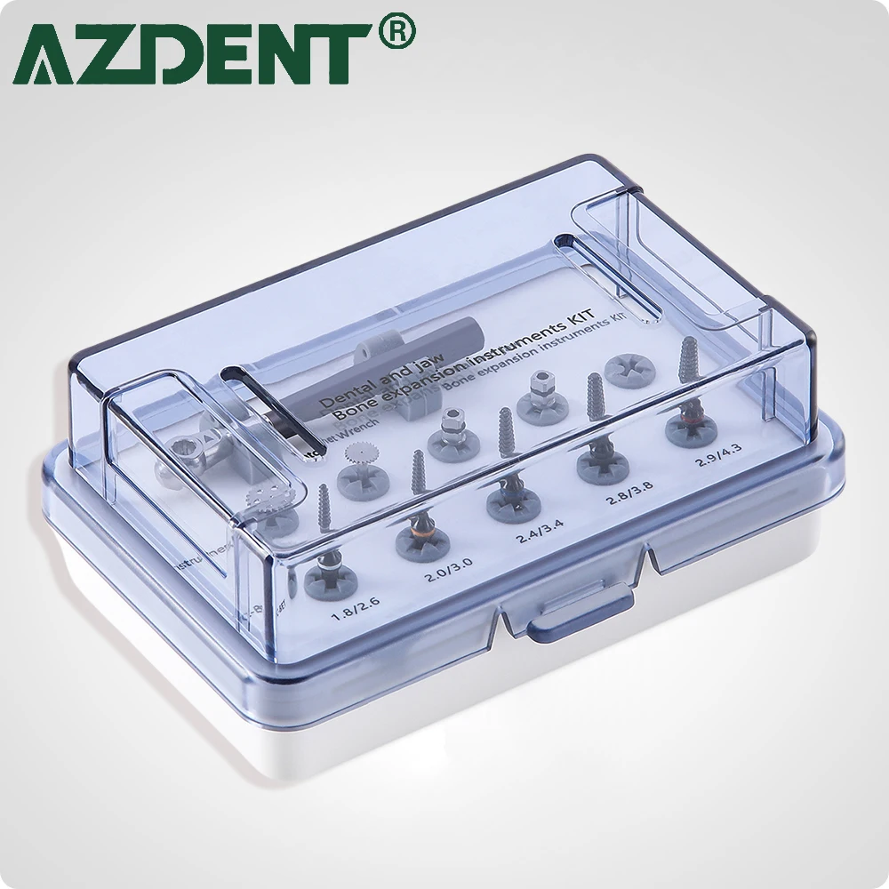 

AZDENT Dental and Jaw Bone Expansion Kit Surgical Implant Drill Instruments Set with TC-BET Bets Drivers Wrench Implanting Tools