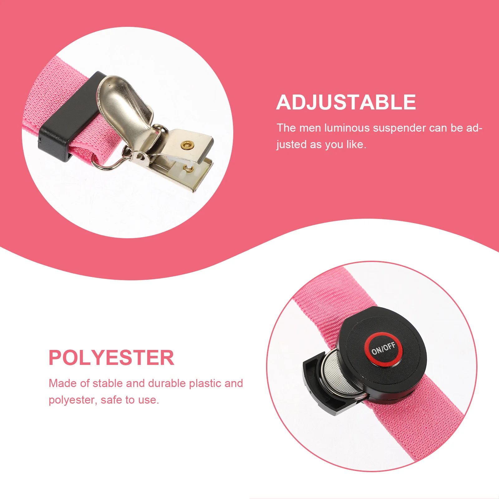 

Luminous Suspender Adjustable Led Pants Strap For Men Party Festival Night Running Safety Clothing Accessories