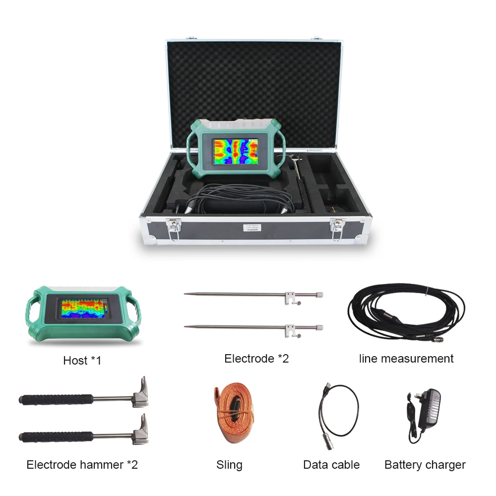 Rilevatore sotterraneo/acqua AIDU ADMT-300SX/Con sensore Versione di aggiornamento 3D 0-300M Tipo touch screen App gratuita