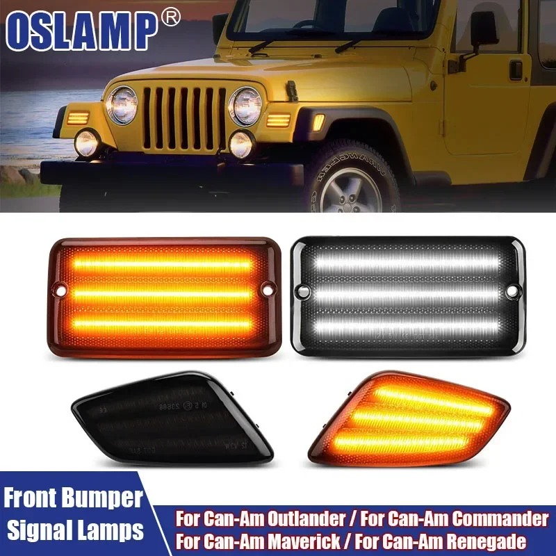 

For JEEP Car LED Lights Front Bumper LED Turn Signal Lamps Front Fender Side Led Marker Lamps Fit For JEEP Wrangler TJ 1997-2006