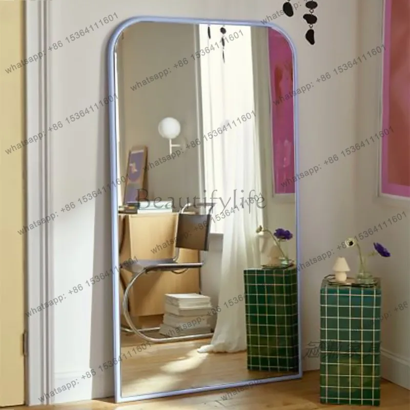 LS creative fitting mirror household full body wall decoration clothing store light luxury large floor mirror