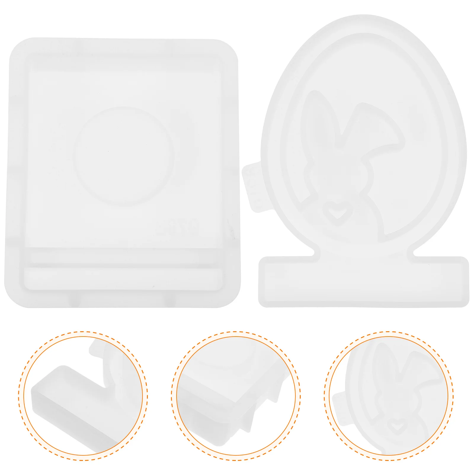 

1Set Long-Lasting Silicone Rabbit Mold Easy Demold for Home Decoration Wedding Arrangements Holiday Gifts