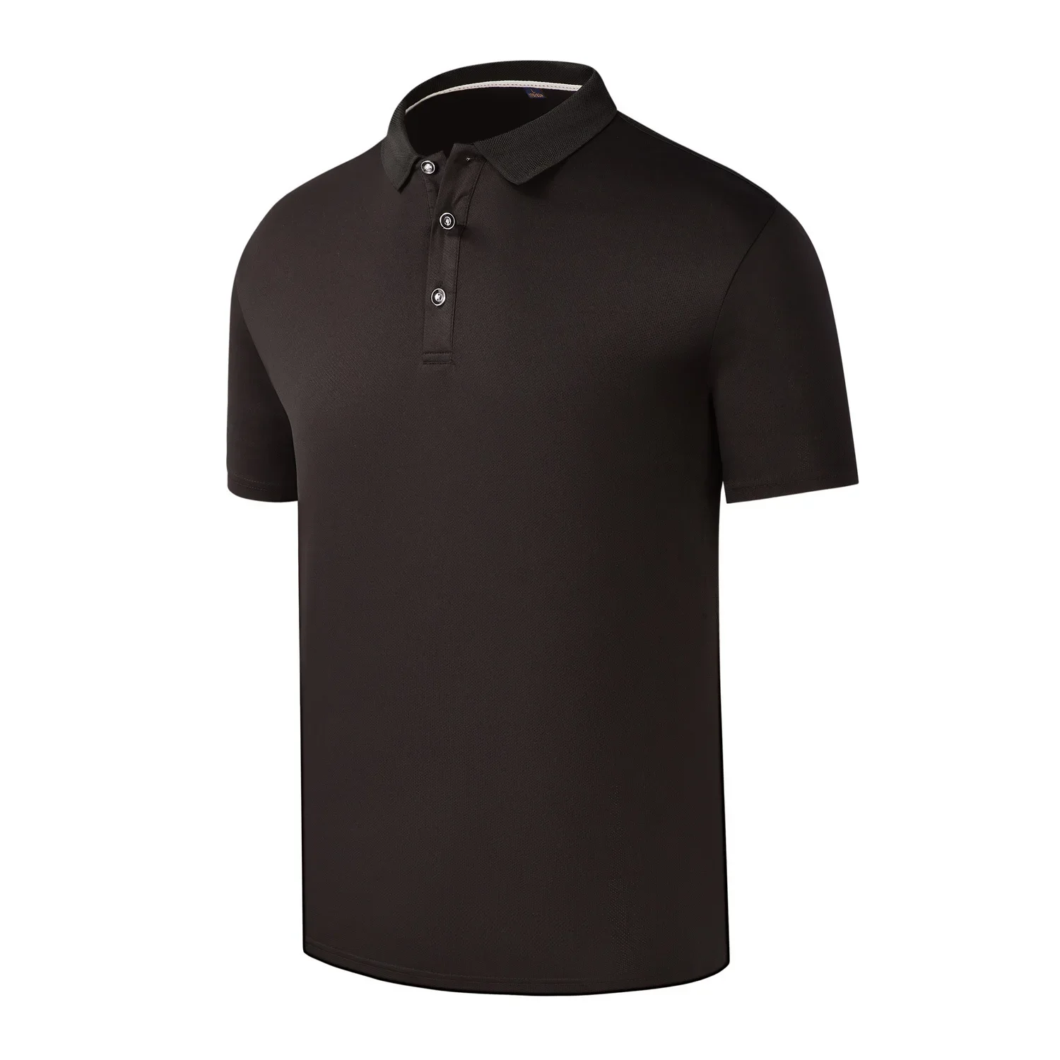 Quick Drying Solid Color Polo Shirts Men's Short Sleeve Turn-down Collar Casual Trendy T-shirts Male New Fashion Clothes Tops