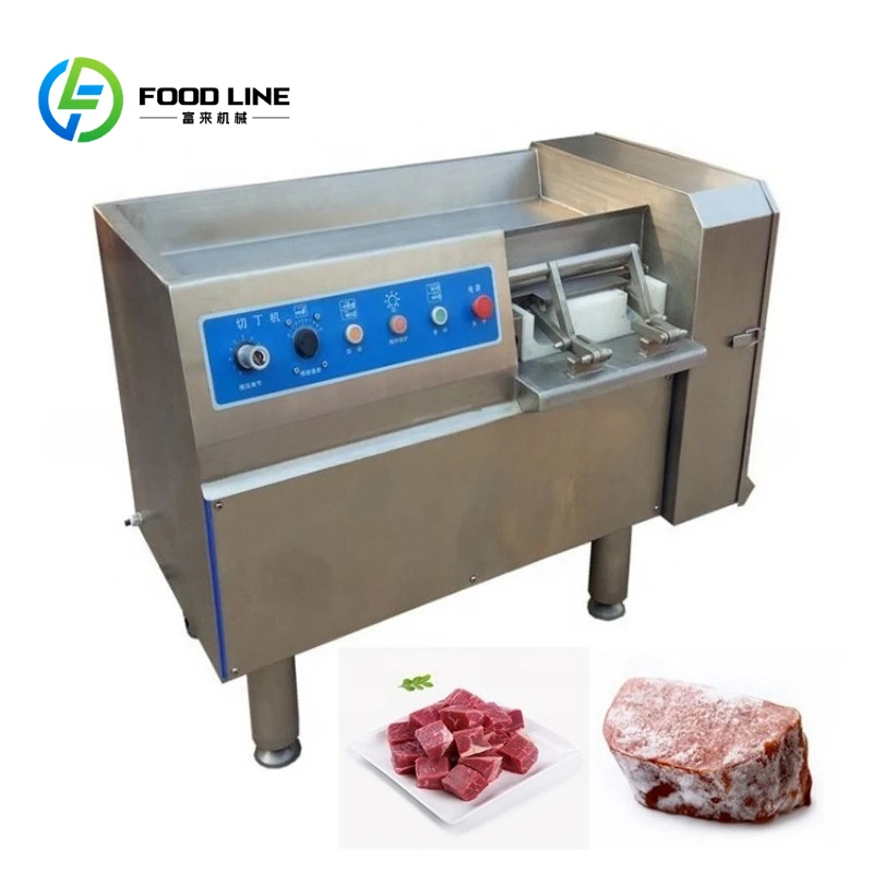 Industrial Automatic Frozen Meat Dicer Cube Cutter Machine Meat Cutting Processing Machine